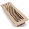 4" X 14" Floor Register with Louvered Design - Fixed