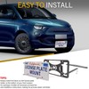 No Drill License Plate Holder Compatible with Fiat 500 Turbo