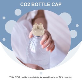 POPETPOP 4 Pcs Aquarium CO2 Generator - DIY Reactor Bottle Cap, Fish Tank Live Plant DIY Air Diffuser Generator for Live Plants Quick Screw