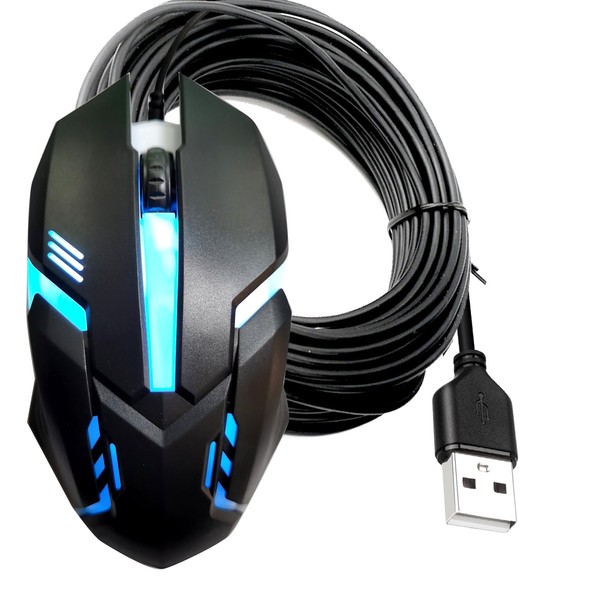 Yotetion Long USB A Mouse 15FT, High Performance Wired Mouse