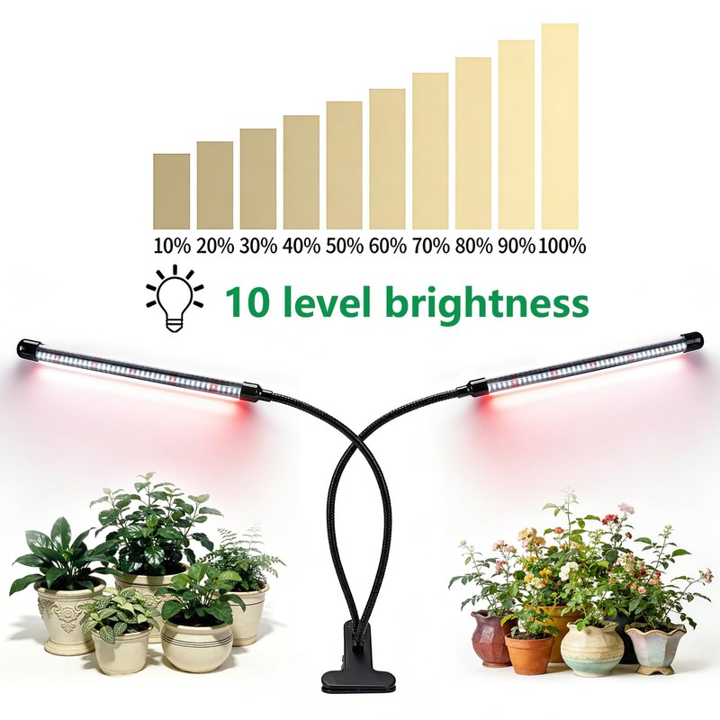 Full Spectrum 84 LED Grow Light for Indoor Plants, 6500K
