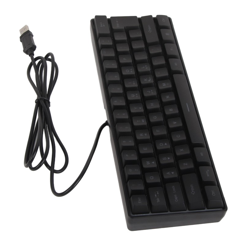 Mechanical Keyboard 61 Keys RGB Backlight Ultra Thin Portable Wired