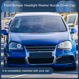INFINAUTO Front Left Bumper Headlight Washer Nozzle Cover Cap No.1K5955109A Bumper Trim Nozzle Cover for VW Golf V MK5 GTI R32 2003-2009 Blue Plastic 1 Pcs