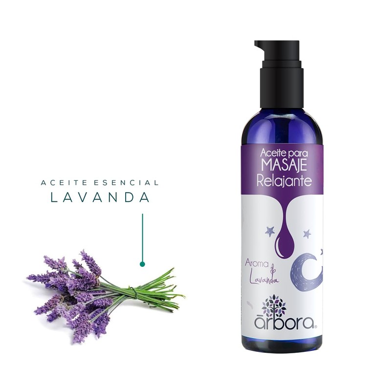 Árbora Aceite de Masaje Relajante Aroma Lavanda 90ml