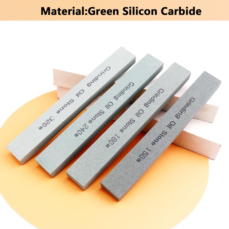 LWCUSNJ 4Pcs Square Sharpening Stone Set -Grits 150#, 180#, 240#,