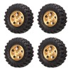 1 Inch RC Tires Brass Wheel Hub Rubber RC Car