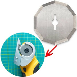 4-Pack Replacement Rotary Blades Compatible with Worx WX082L 4V ZipSnip Cordless Electric Scissors, WA2300 Replacement Blades (1-1/2"),Fits RC2600K, RC2601, RC2602, WX080L, WX081,WX081L