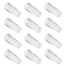 12PCS Pull Cord Tassel Tranparent Plastic Drawstring Knobs Repair Pull Ends for Blinds Pull Cords Roman Shades Curtain Decoration