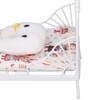 1:12 Scale Dollhouse Furniture Mini Bed Set Decorative Pillow Metal