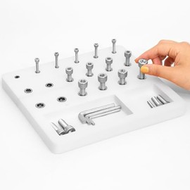 DICYWUDI Wooden Pegboard for Finger Dexterity, Hand Therapy Peg Board with Multifunctional