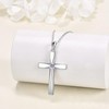 ONEFINITY Cross Necklace 925 Sterling Silver Origami Cross Birthstone Pendant
