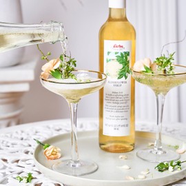 D’arbo All-Natural Elderflower Fruit Syrup, 500ml (16.9oz) | Exquisite Flavor | Endless Possibilities for Enhancing Cocktails, Mocktails, Desserts, or Sauces
