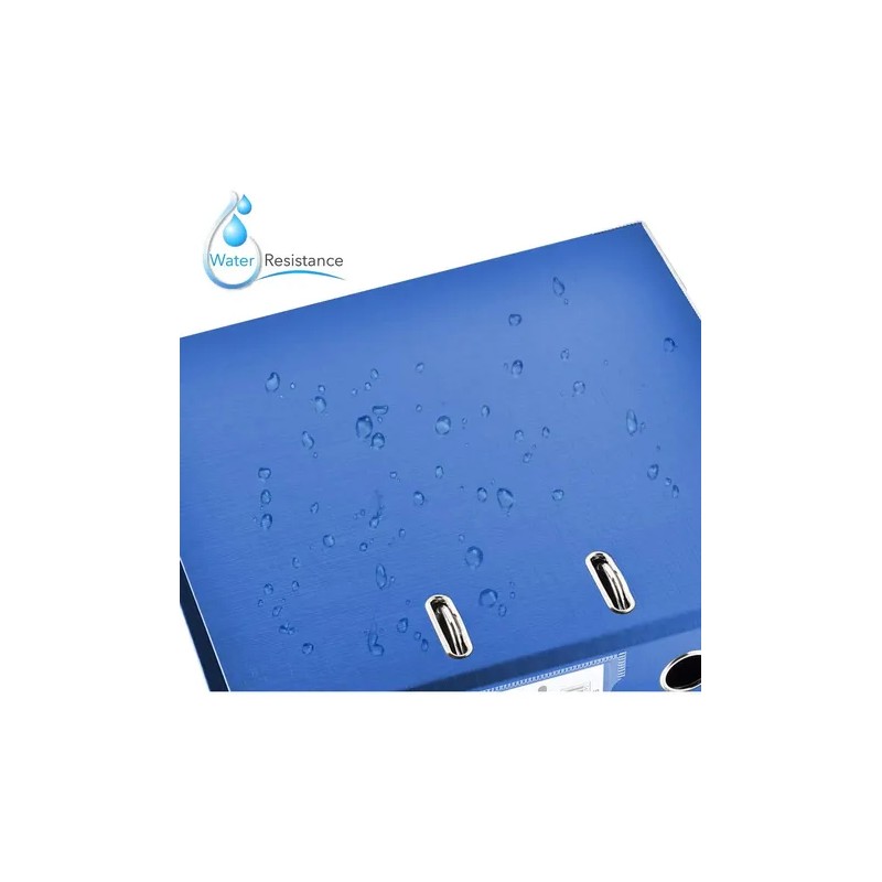 Carpeta Registrador Forrado Pvc Techmakro Carta Azul 10 Pz Azul