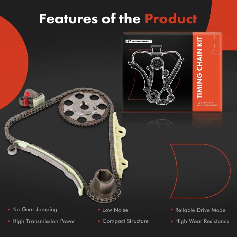 A-Premium 6-PC Engine Timing Chain Kit Compatible with Saturn SC1
