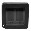 Intermatic WP7200BL Low-Profile Extra-Duty Weatherproof 2-Gang Cover, Black - Expandable