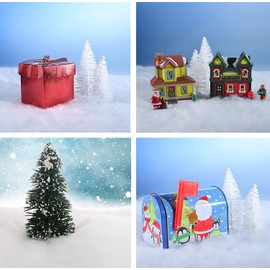 2 x MarysDe@lz Christmas Snow Blanket 70cm x 50cm for Christmas Decoration,Village Displays,Under the Christmas Tree -Thick White Soft and Fluffy Fake Snow Cover for Holiday Decor and Winter Displays