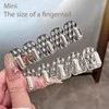 FVNLST Wall-mounted Jewelry Organizer, Self-adhesive Necklace Holder, Mini clear Hooks