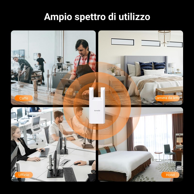 Tenda Ripetitore WiFi Extender e Access Point, Velocità Single Band