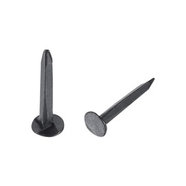 sourcing map Metal Nails Tacks 1/2"(13mm) for Shoes Boots Leather Heels Soles Replacement Black 500pcs