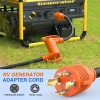 Nilight RV Generator Adapter Cord 30 Amp to 30Amp 4