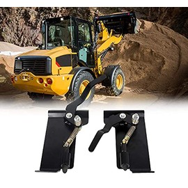 ECOTRIC Universal Skid Steer Quick Tach Attach Conversion Adapter Bobtach Latch Box Plate Weld On QTK