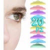 20 Almohadillas Silicona Enchinar Pestañas Lifting Makeup Color Multicolor