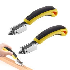 2Pcs Staple Remover Tool Lightweight Portable Stapler Puller Tool Ergonomic Anti-Slip Grip Upholstery Staple Remover for Furniture Wooden Floors Carpets Photo Frame Carton Effortlessly Removing (16cm)