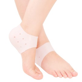 TrendMarche Soft Gel Heel Supporter, Heel Protection Cover, SEBS Material, Set of 2, Breathable Holes, Unisex, One Size Fits Most, Dance, Sports, Stress Relief, Ankle Protection, Shock Absorption, Siliheel