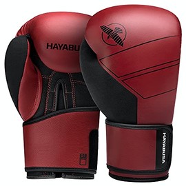 Hayabusa S4 Leather Boxing Gloves for Women & Men - Red, 14oz