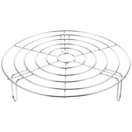 Tofficu 9.25 Inch Stainless Steel Steamer Rack Multi-Purpose Pot Rack for Kitchen Steam Tray Cooling Baking and Clay Cooking Pot