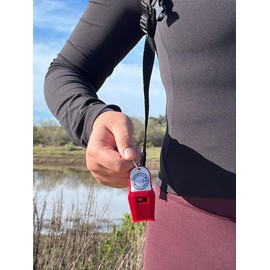 Whistle for Life by resqme in Black, Loud and Powerful Rescue Survival and Safety, Made in USA, 120 Decibels Emergency Whistle, for Outdoors, Camping, Hiking, Running, Boating, Hunting, Self Defense