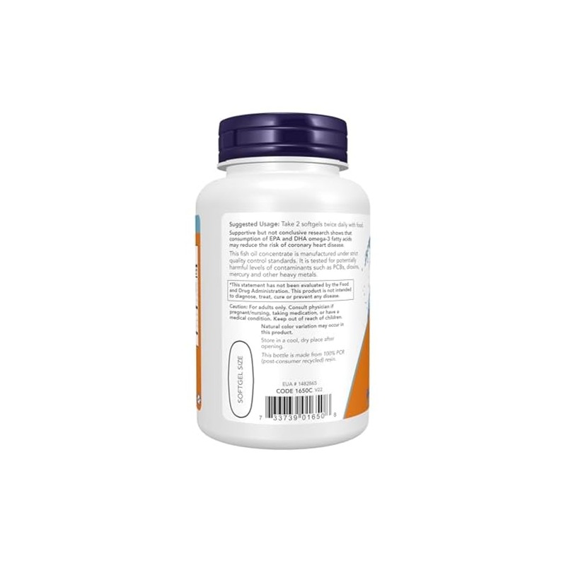 NOW - Alimentos | Omega 3 100 cápsulas blandas