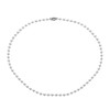PATIKIL Silver-tone Beaded Chain Necklace, Titanium Steel 4mm Bead Ball