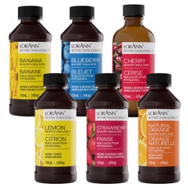 Lorann Oils Variety Bakery Emulsion: Multiple Flavors, Perfect for Enhancing Baking Variety in Cakes, Cookies & Desserts, Gluten-Free, Keto-Friendly, Baking Essential for Your Kitchen, 4oz per Bottle