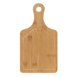 Luciano Housewares Serving Board, Bamboo Wood Cutting Board, Wooden Cheese Board Charcuterie Boards Wood Board for Food Bread Fruit, 33x17x1.1cm