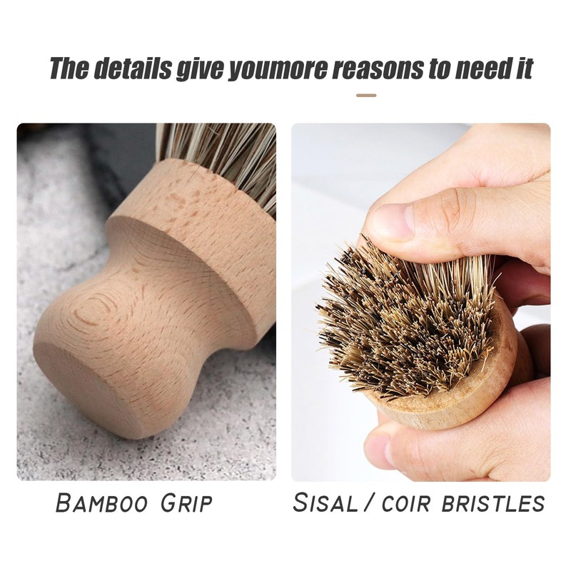 Pot Sink Washing Brush Cup Brush Scrubber Cleaning Brush for