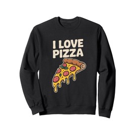 I Love Pizza Slice Dripping Cheese Delight Sweatshirt