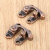2Pcs Gift Box Fixed Hook Lock Buckle Drawers Hasp Antique