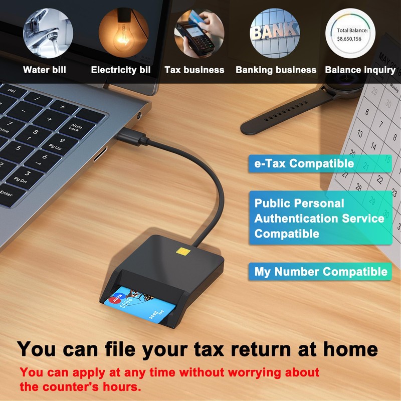 CAC Reader Military, Smart CAC Card Reader, DOD Military USB