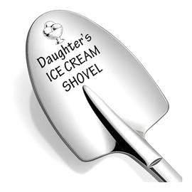 Daughter Gift Spoon from Mom Dad to My Daughter's Ice Cream Shovels for Daughters Ice Cream Lover Gift Ideas for Daughter Christmas Birthday Gifts Engraved Dessert Spoon