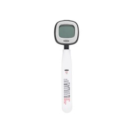 OXO Good Grips Chef's Precision Digital Instant Read Thermometer, Metallic Black, 25.4 x 10.9 x 1.8 cm