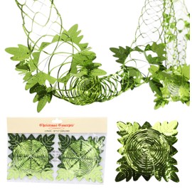 Christmas Concepts® Pack Of 2-9ft Garland Festive Hanging Decorations - Christmas Decorations (MINT GREEN)