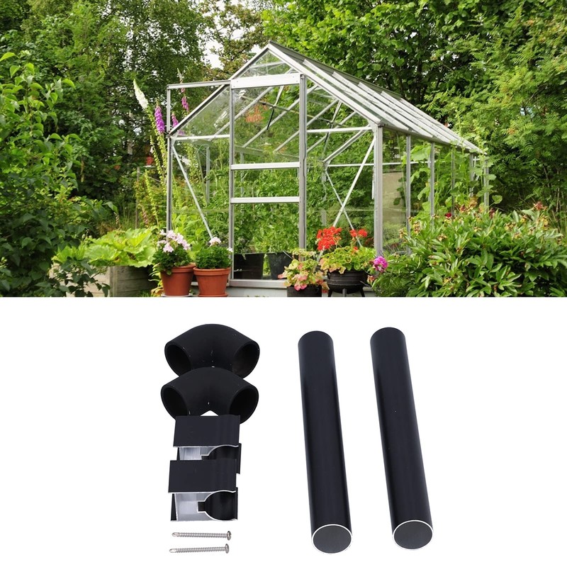 Jenngaoo 32 mm Gutter Pipe Greenhouse Rain Water Barrel Downpipe