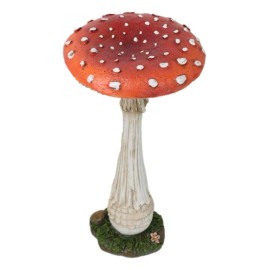 Enchanted Fairy Garden Pillar Toadstool Mushroom Home Decor Figurine 6.75"H