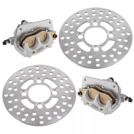 Caltric Front Left Right Brake Caliper w/Disc for Yamaha Raptor 700 700R YFM700R 2006-12