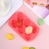 3 Pack 3D Strawberry Silicone Baking Mold Fruit Snack Molds