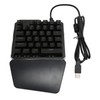 One Handed Keyboard 35 Keys USB Wired RGB Backlit Blue
