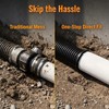 Xanadued 4" Universal Pipe Connector with Snap Lock, Corrugated to