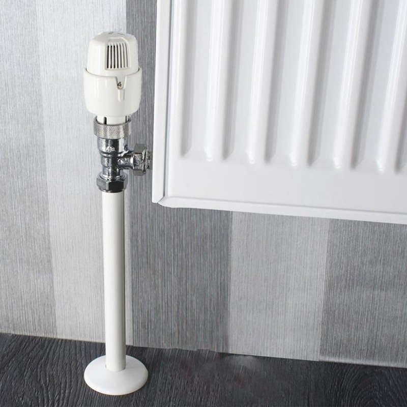 8 Pcs Radiator Pipe Collars, Radiator Pipe Covers White, Pipe