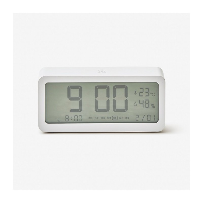 JAJU [JAJU] Large LCD Desk Clock with Temperature and Humidity